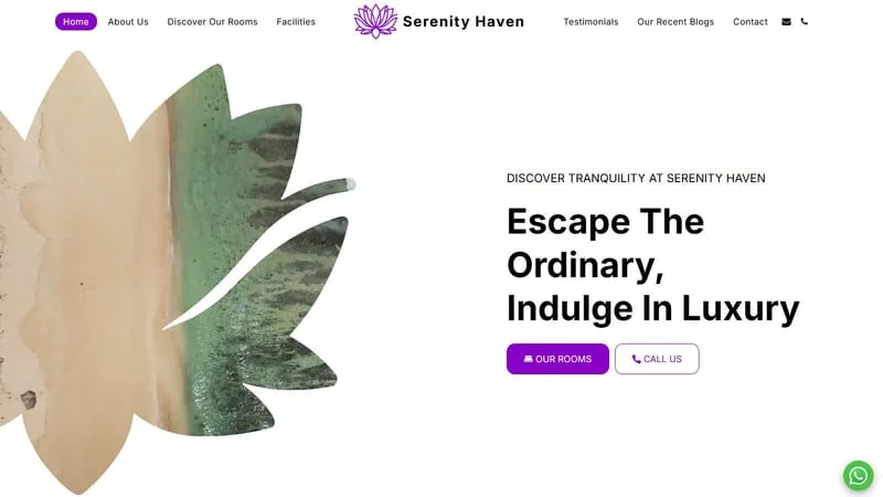 Serenity Haven - Site123Spa网站示例